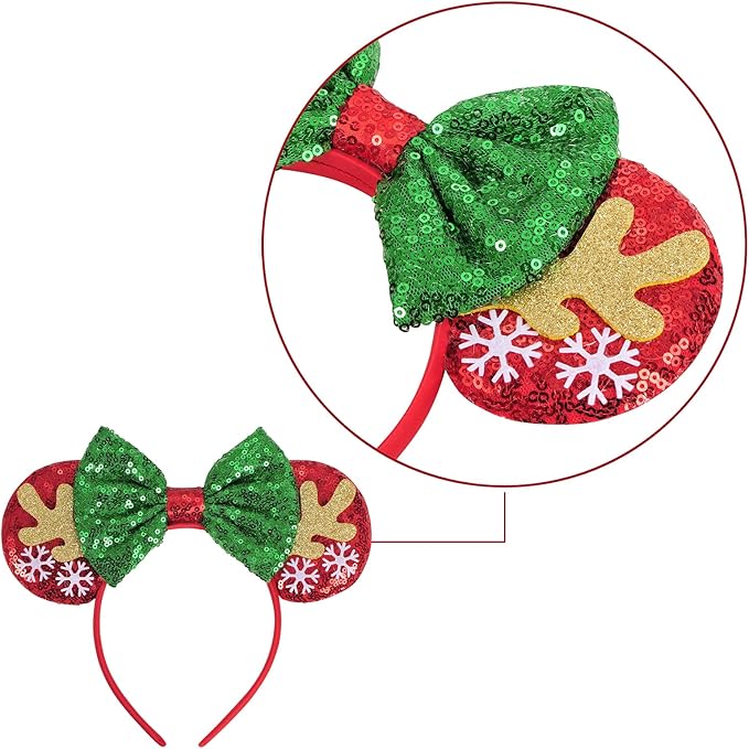 Eisyaa Mouse Ears Bow Headbands