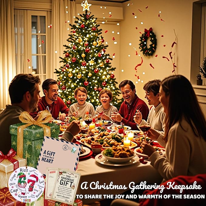 67 Funny Christmas Ornament – 67 Meme Teen Slang Santa Says Six Seven Acrylic Ornament, Rizz Gyatt Skibidi Delulu Sus Holiday Decor, Viral Xmas Gift for Gen Z Teens