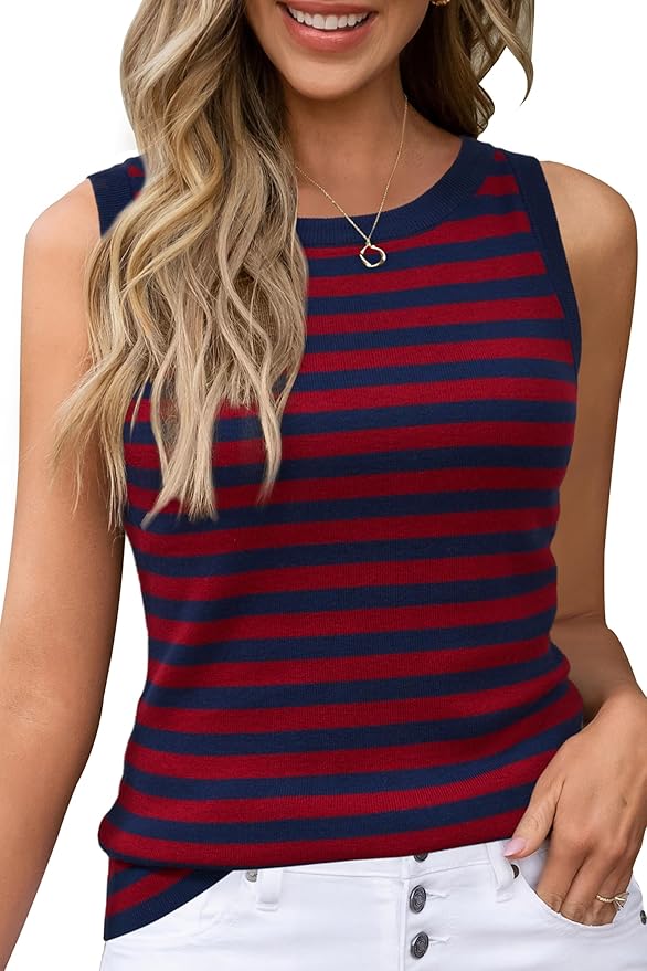 Arach&Cloz Women's Wool Blend Sweaters Non See Through All-Season Business Casual Tank 2026