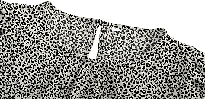 TASAMO Women's Casual Round Neck Basic Pleated Top Cap Sleeve Curved Keyhole Back Chiffon Blouse