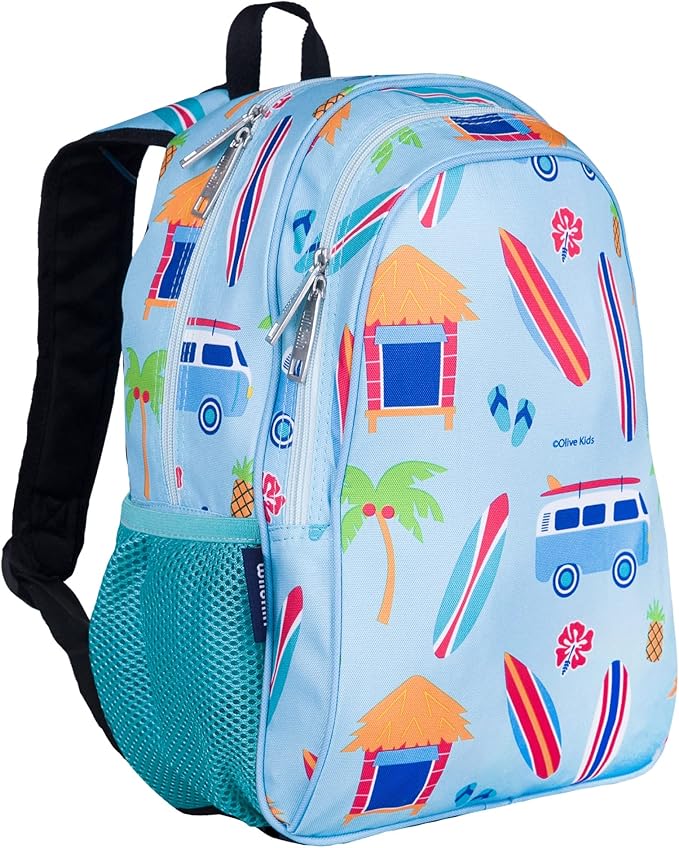 Wildkin 15-inch Kids Backpack – Durable, Padded, Adjustable for School & Travel - Surf Shack