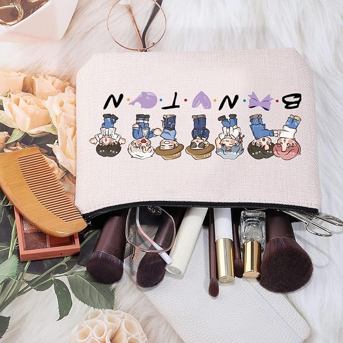 MEIKIUP Korean Music Merch Makeup Bag Korean Boy Band Member Fans Gifts Korean Music Lover Bag (B Bag)