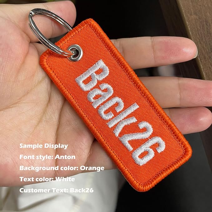 QJS PATCH Customzied Keychain,Personalized Key chain,Key Ring Accessories for Motorcycles,Scooters,Cars and Gifts