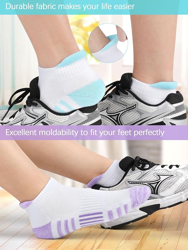 Airacker Athletic Running Ankle Cotton Socks, Low Cut Cushioned functional Anti-Blister Tab Sports Socks for Men Women 6pairs