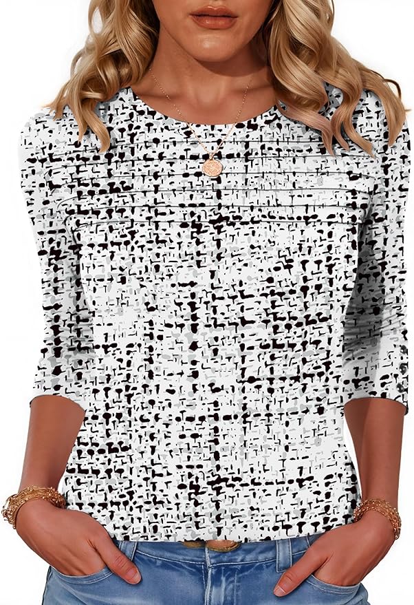 Blouses for Women Dressy Casual Long Sleeve Fall Fashion Tops Trendy Outfits for Work Office Shirts Thicker Clothes