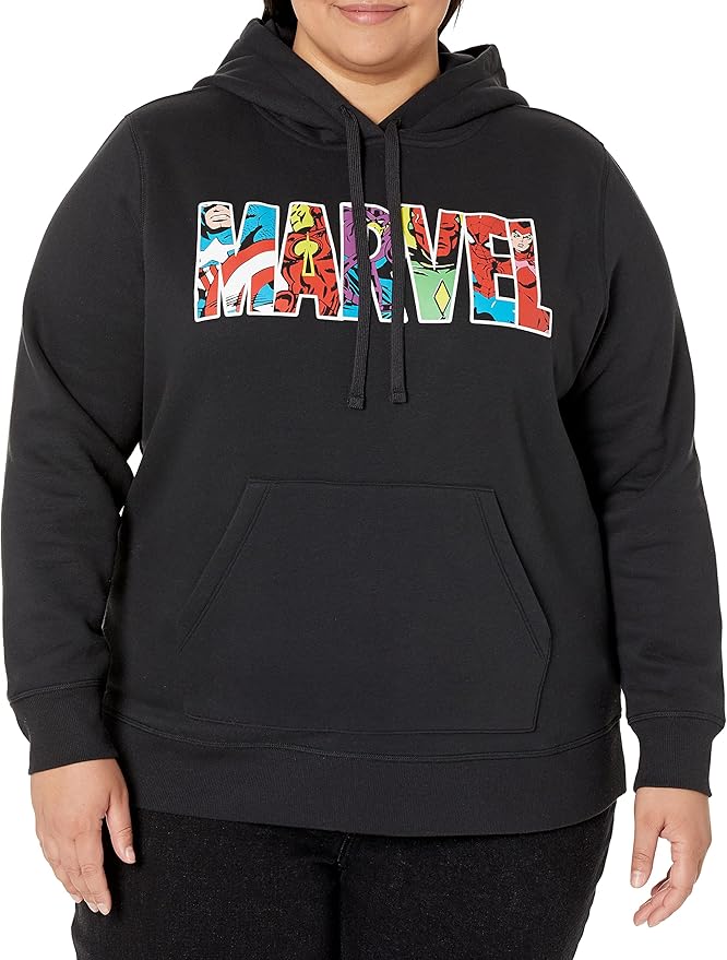 Amazon Essentials Disney | Marvel | Star Wars | Princess Women's Fleece Pullover Hoodie Sweatshirts (Available in Plus Size)