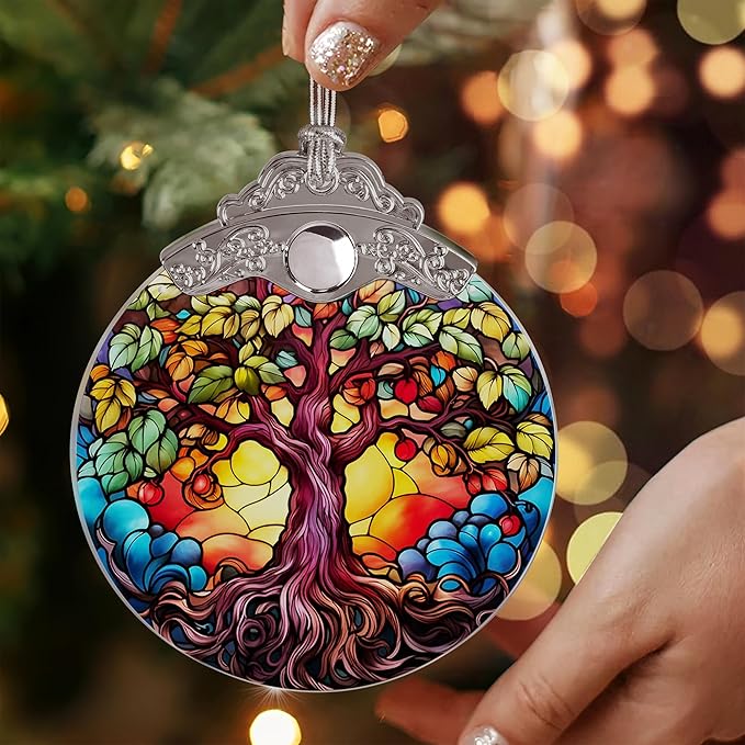 Jocidea Tree of Life Christmas Ornament - Tree Decor Gift - Holiday Keepsake - Stocking Stuffer
