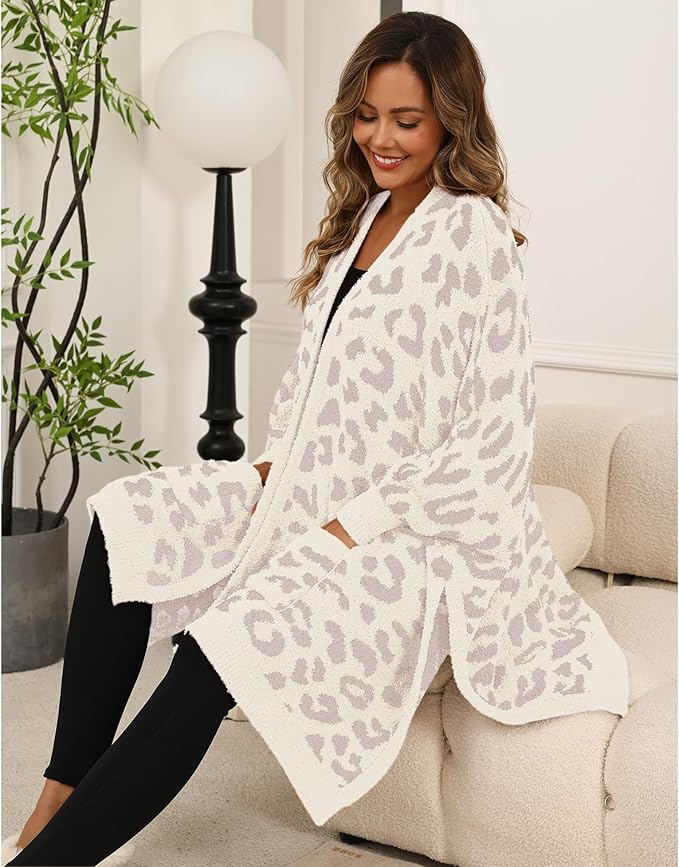 Wearable Blanket Sherpa Poncho Unique Office Work Warm Cozy Shawl TV Throw Blankets, Plush Cape Wrap for Adults