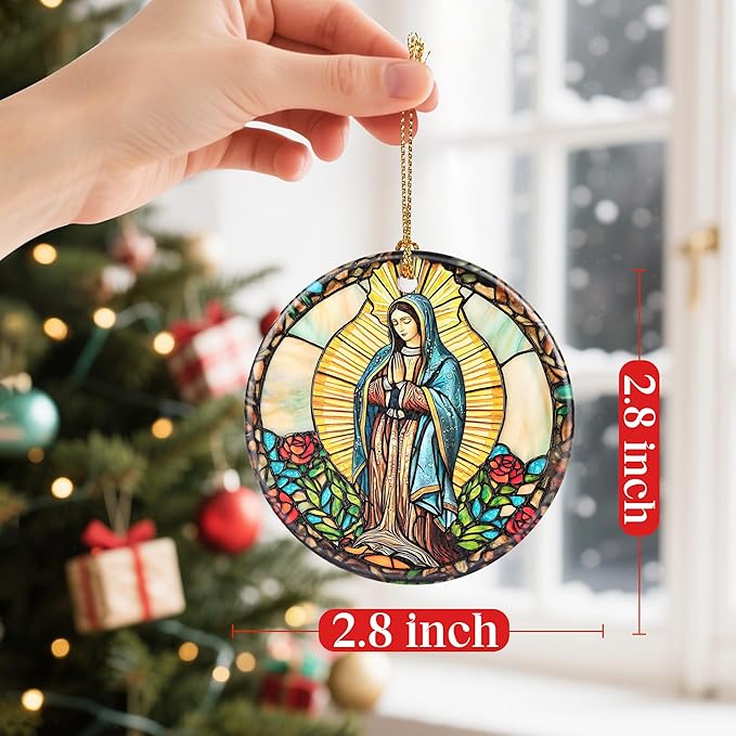 Our Lady of Guadalupe Christmas Ornaments: Christmas Tree Ornaments, Mexican Mom Holiday Decor, Stocking Stuffers, Gift Ideas, Xmas Gifts, and Latin Mom Gifts