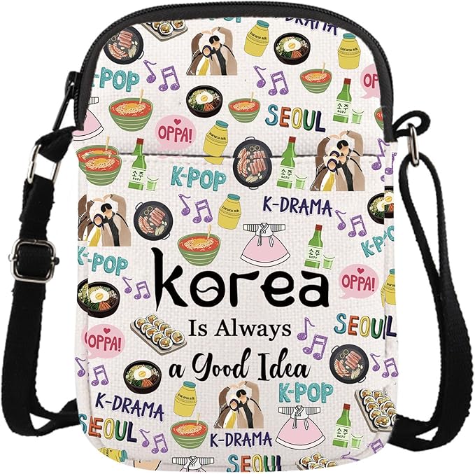 Good Idea Korea CB Crossbody Bag - South Korea Travel Souvenir Gift for Bachelorette Trip