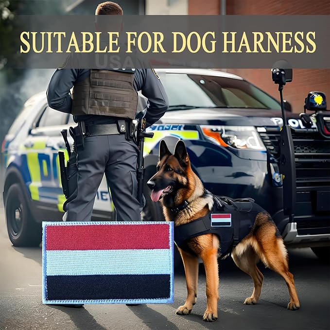 EmWoot 2PCS Yemen Flag Patch Embroidered Morale Patch Military Tactical Patches Hook and Loop