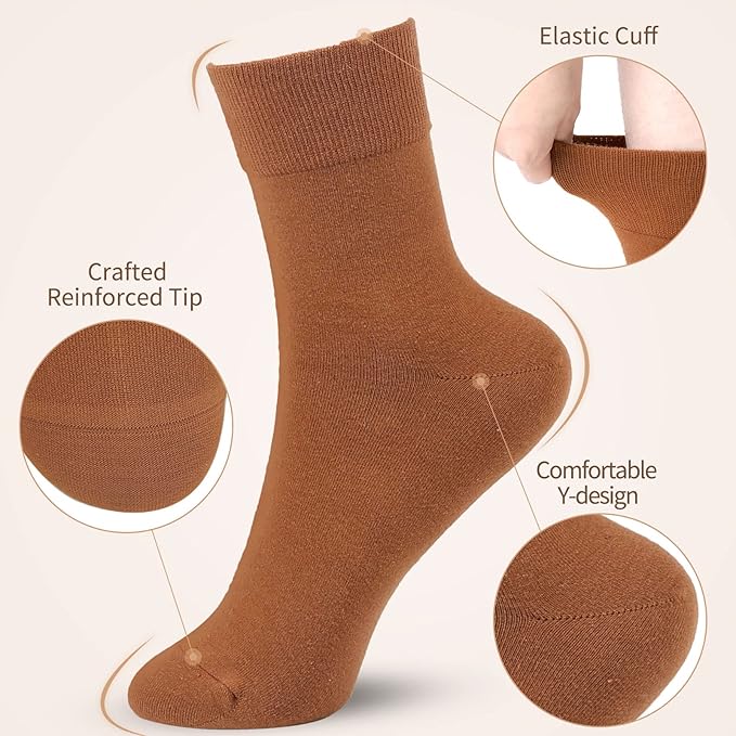 FGZ Women Thin Cotton Socks Soft Cozy Socks Cute Ankle Crew Socks 5 Pairs