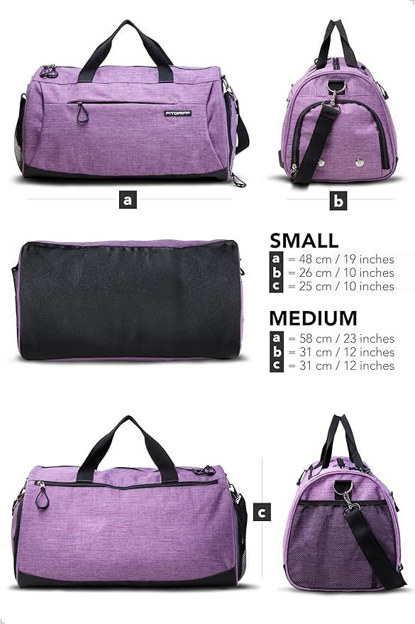 Fitgriff® Gym Bag for Men & Women with Shoe & Wet Compartment - Duffle Bag for Travel, Sports, Fitness & Workout