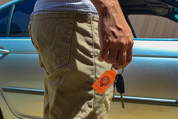 LaserGram Rectangle Keychain, Flag of South Korea, Personalized Engraving Included