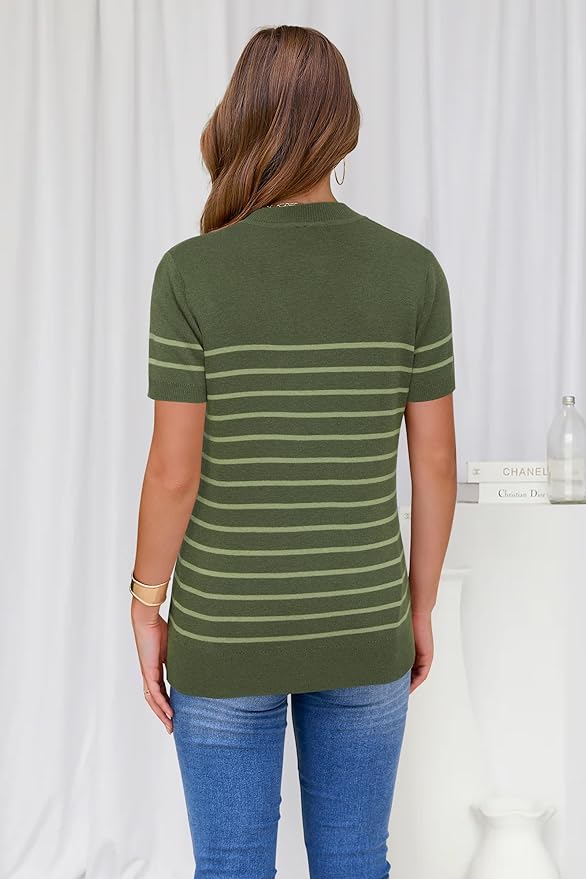 Arach&Cloz Women's Wool Blend Business Casual Essential Fall Layering Pullover Sweaters