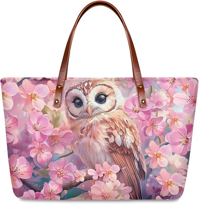 Womens Zip Up Tote Handbag Daisy Print Large Capacity Tote Purse Handbag Big Tote Bag Purse For Work Laptop