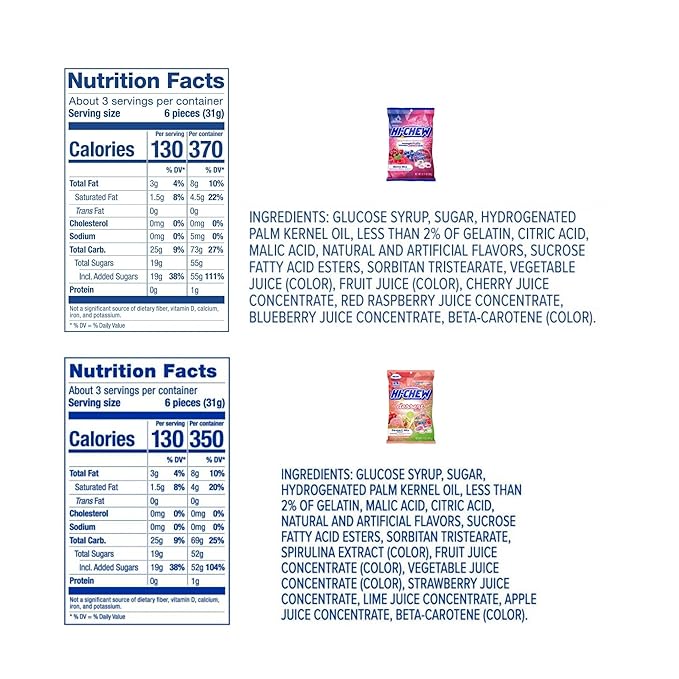 HI-CHEW Variety Mix, Pack of 8 Bags - 22 Flavors Including Dessert Mix - Unique Fun Soft & Chewy Halloween Candy - Immensely Juicy Fruity Candy Flavors - Individually Wrapped for Sharing