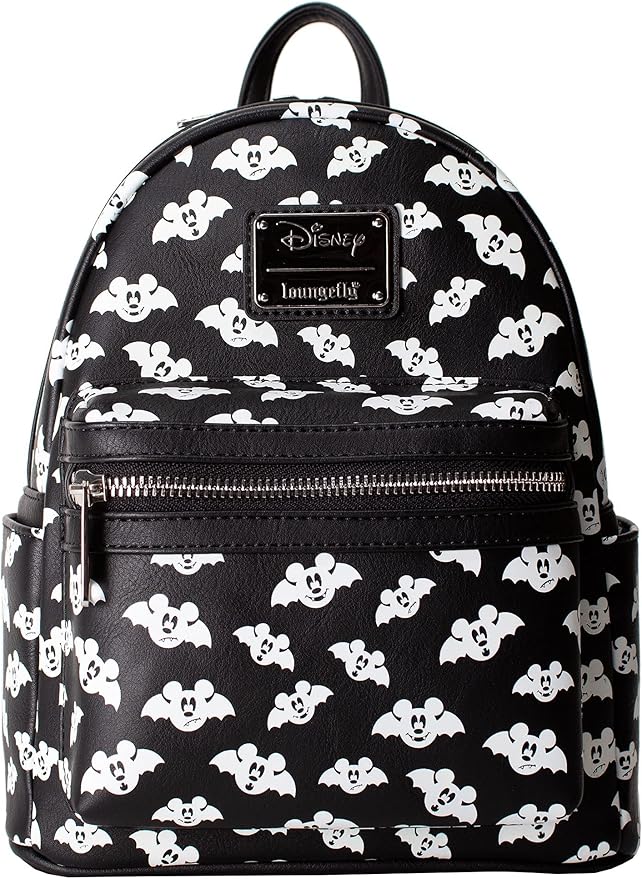 Loungefly Disney Disney Totally Batty Mickey Mouse Bat AOP Mini Backpack Purse
