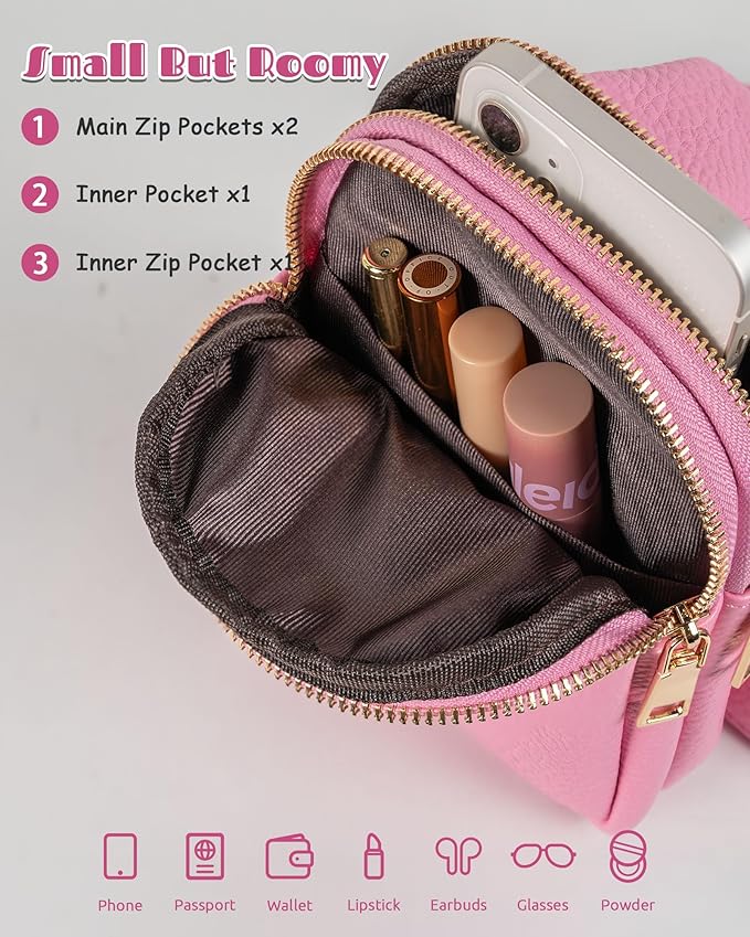 Birthday Gifts for 8 9 10 11 12 13 14 15 16 17 18 19 Year Old Girls, Monogram Crossbody Bags for Women Girls, Mini Lightweight Cross Body Purse, Cute Trendy Travel Fanny Pack with Letter