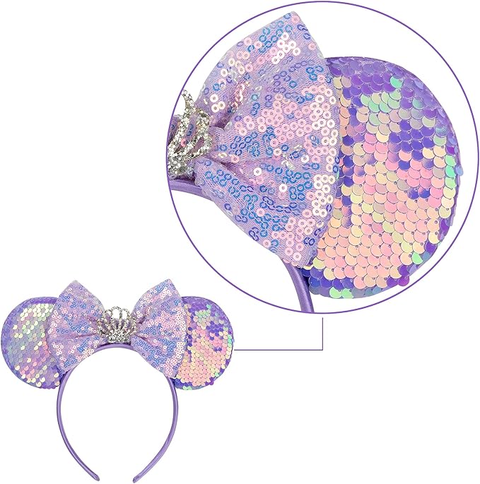 Eisyaa Mouse Ears Bow Headbands