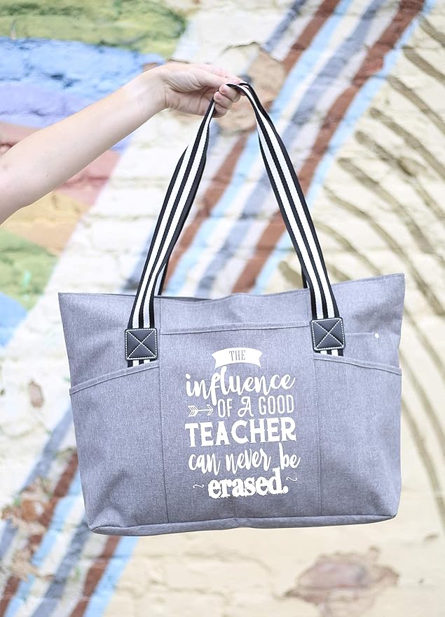 Brooke & Jess Designs Teacher Tote Bag for Work - Teacher Handbag Gifts for Women, Teacher Bag Best Teacher Appreciation Gift
