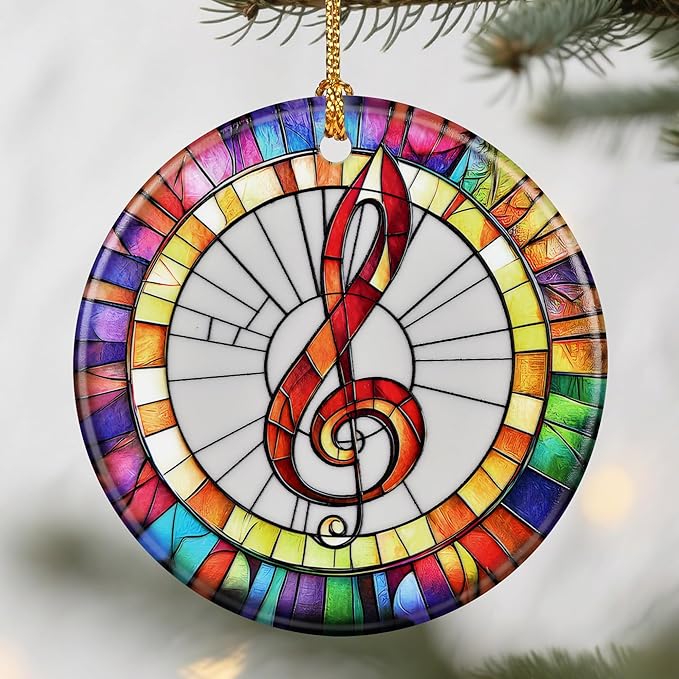 Musical Christmas Ornaments: Christmas Tree Decorations, Holiday Decor, Stocking Stuffers, Music Teacher Gifts, Music Lover Gifts, Piano Teacher Gift, Musician Gift