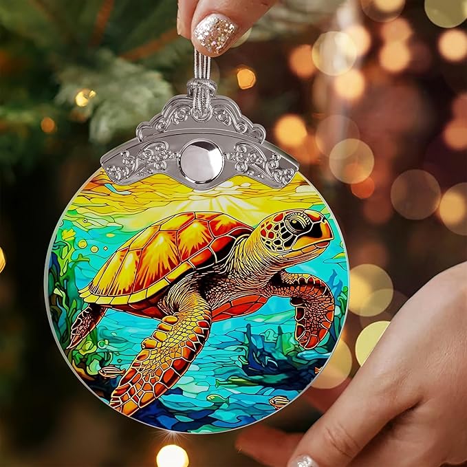 Jocidea Sea Turtle Ornament - Christmas Keepsake & Stocking Stuffer - Turtle Gift