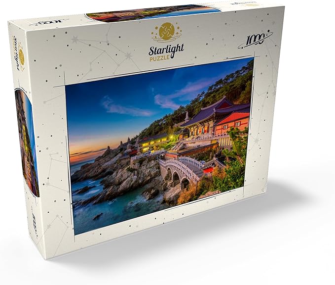 MyPuzzle Beautiful Sunrise Haedong Yongongs Temple Busan Korea - Premium 1000 Piece Jigsaw Puzzle for Adults