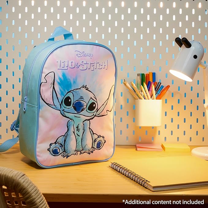 Get Trend Disney Stitch Mini Backpack Kids Toddlers 12x9” Rucksack Kindergarten Bag Preschool Sports Travel Backpacks 3+ Gifts for Kids (Blue Stitch)
