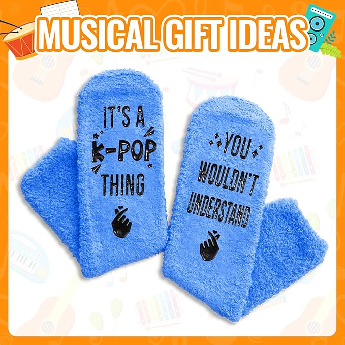 HAPPYPOP K-Pop Gifts for Women Men - Kpop Merch Korean Drama Gifts, Crazy Kpop & Music Socks