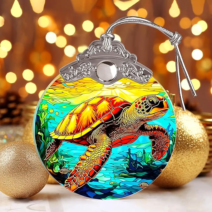 Jocidea Sea Turtle Ornament - Christmas Keepsake & Stocking Stuffer - Turtle Gift