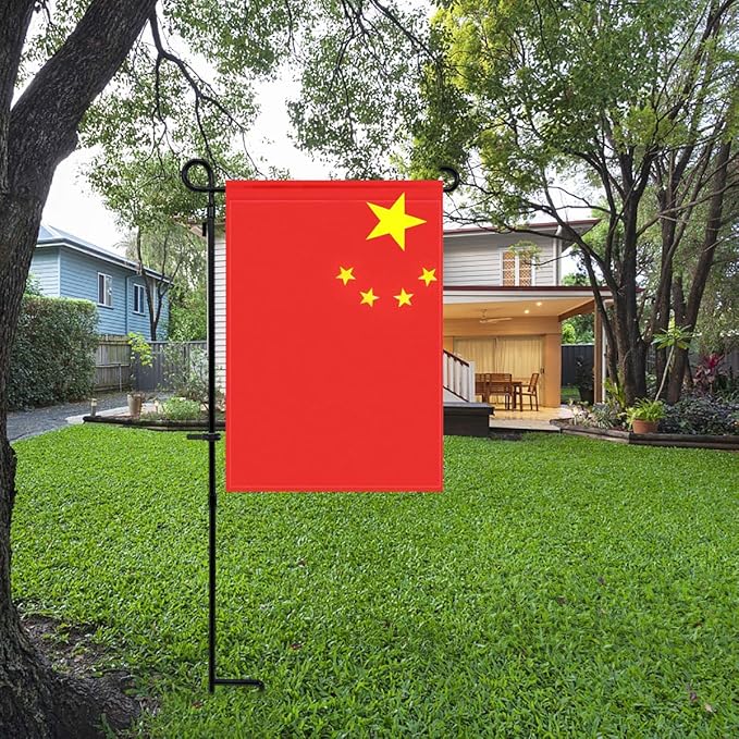 China Flag Chinese Flag, Small Chinese Garden Flags for Yard Patio Porch Independence Day Patriotic Festival Outdoor Decorations