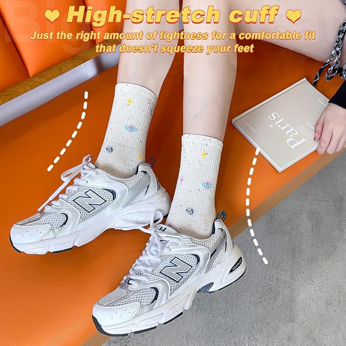 IIG 3-6 Pairs Womens Cute Animal Patterned Funny Novelty Cotton Crew Socks