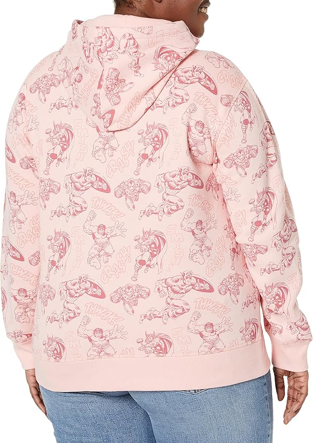 Amazon Essentials Disney | Marvel | Star Wars | Princess Women's Fleece Pullover Hoodie Sweatshirts (Available in Plus Size)