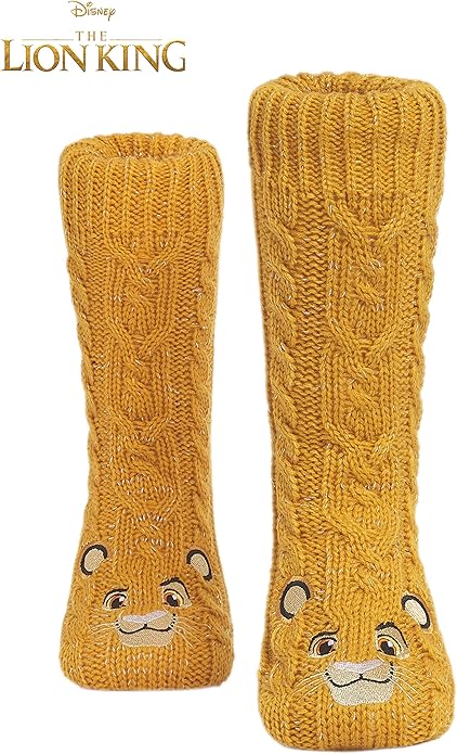 Disney Fluffy Socks for Women and Teenagers Soft Warm Slipper Socks Non Slip One Size Lounge Wear Gifts for Women