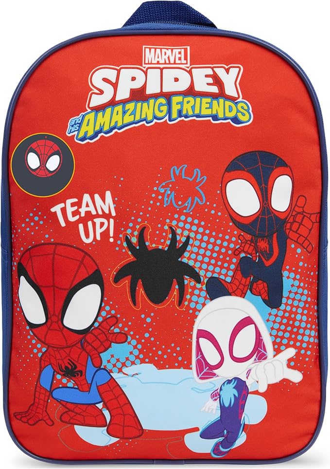 Get Trend Marvel Spidey Mini Backpack Kids Toddlers 12x9” Rucksack Kindergarten Bag Preschool Sports Travel Backpacks 3+ Gifts for Kids (Red Spidey)