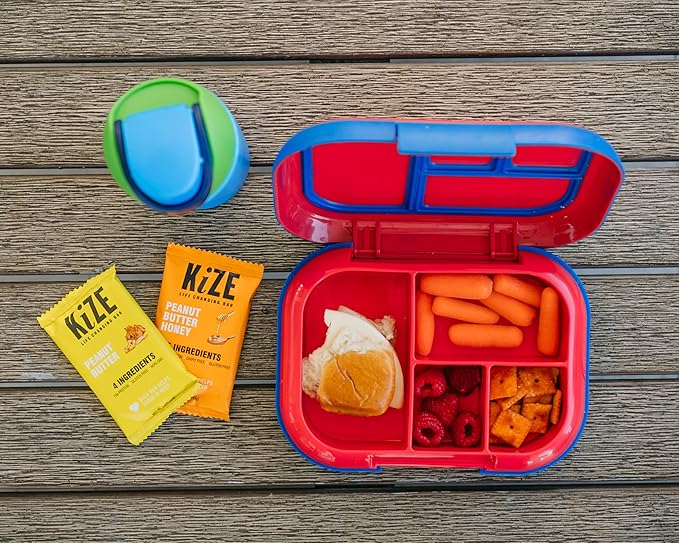 KiZE Energy Bars - Peanut Butter Honey - Gluten Free, Dairy Free, Non-GMO, and High Protein Meal Replacement Energy Bars, Clean and Simple Food Ingredients - 7g High Protein Snacks, (10 Count)
