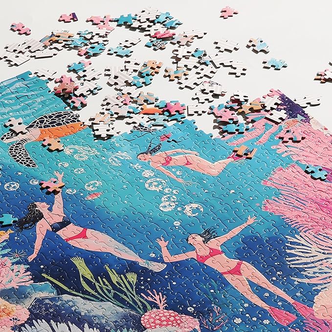 Graphinee Jigsaw Puzzles for Adults 1000 Pieces, Undersea World Puzzle, Colorful as Home Wall Decor for Family Challenging Games