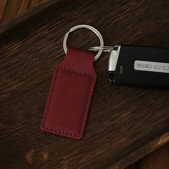 LaserGram Rectangle Keychain, Flag of South Korea, Personalized Engraving Included