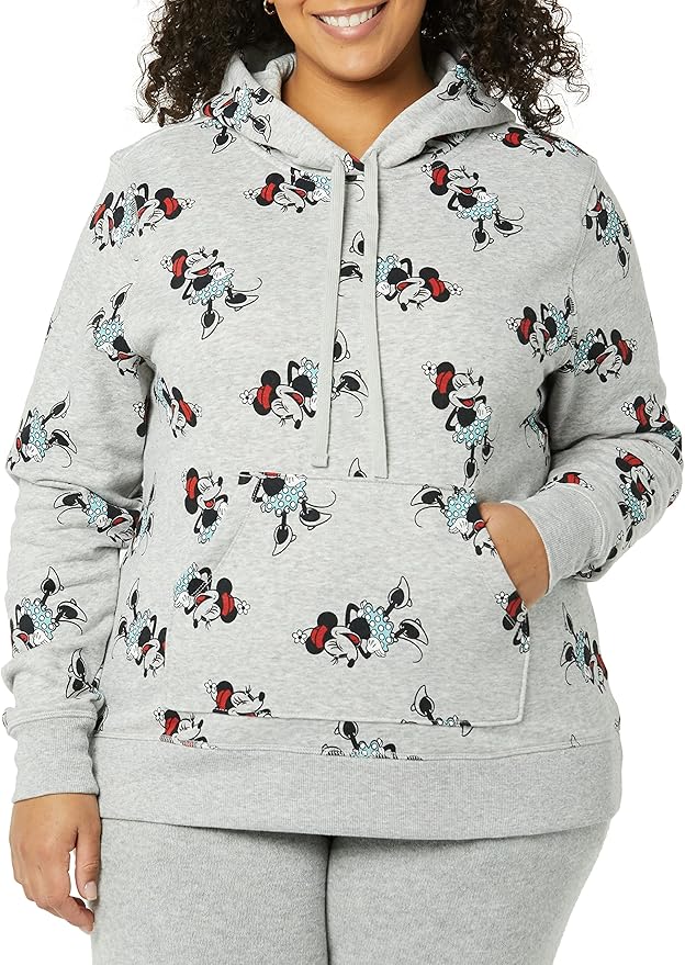 Amazon Essentials Disney | Marvel | Star Wars | Princess Women's Fleece Pullover Hoodie Sweatshirts (Available in Plus Size)