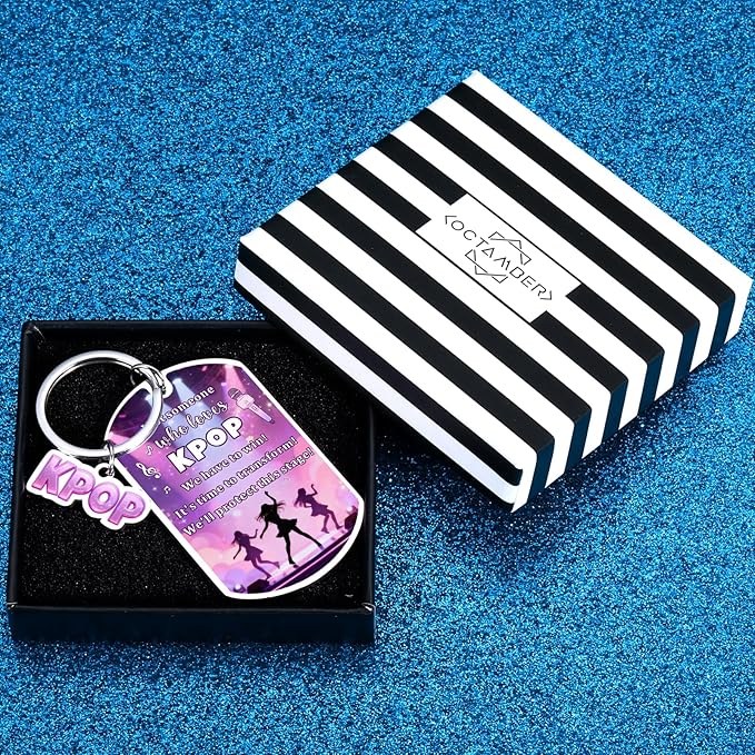 Kpop Keychain Kpop Gifts for Girls K-Pop Merch K-Pop Accessories for Girl Valentines Day Birthday Gifts for Daughter Music Lovers Korean Music Fan Stuff Stocking Stuffer School Supplies for Teen Girls