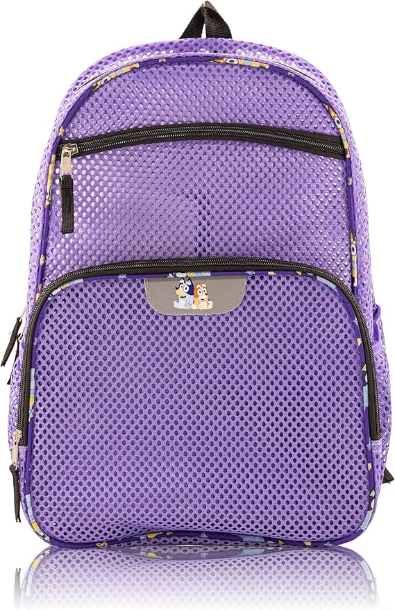 Bluey Backpack for Kids | Bluey and Bingo Bookbag for Girls, Boys, Unisex | Toddler Travel Bag, Mesh Cordura Lightweight Backpack | Ages 3+