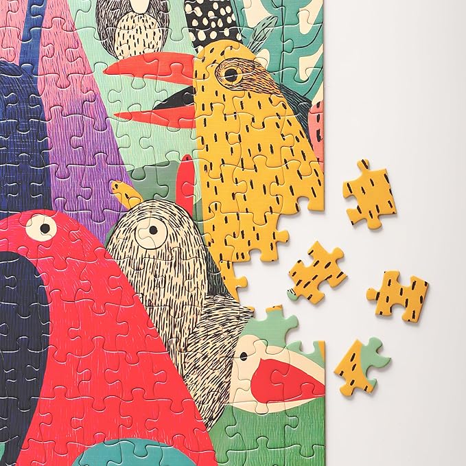 Graphinee Jigsaw Puzzles for Adults 1000 Pieces, Tropical Bird Puzzle, Colorful as Home Wall Decor for Family Challenging Games