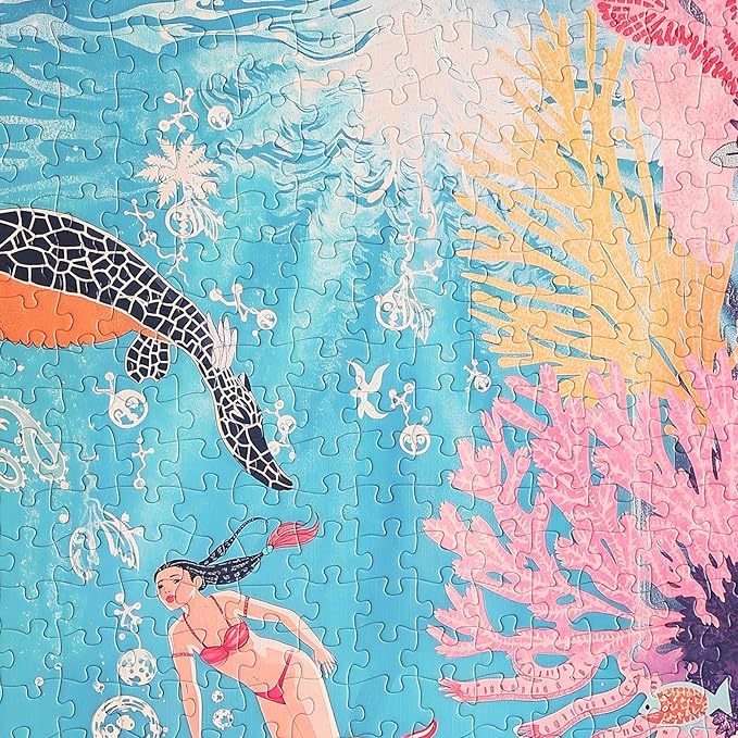 Graphinee Jigsaw Puzzles for Adults 1000 Pieces, Undersea World Puzzle, Colorful as Home Wall Decor for Family Challenging Games