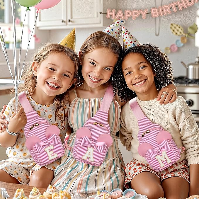 mibasies Initial Sling Bag for Girls, 4 Year Old Girl Birthday Gifts, Letter D