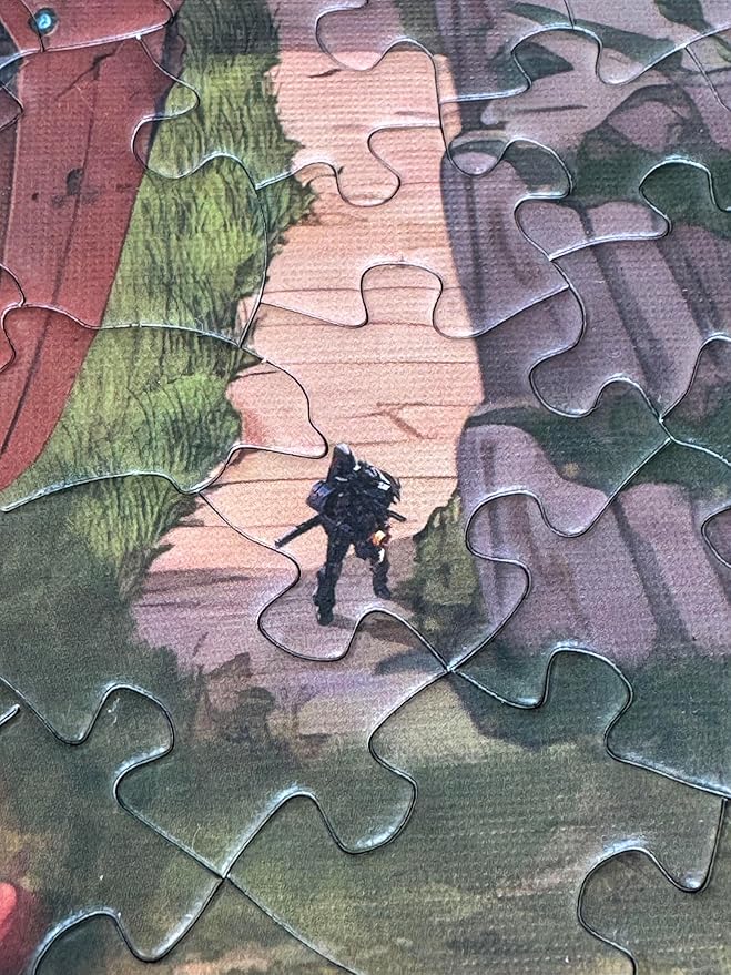 Puzzles for Adults 1000 Pieces: Steampunk Art Puzzle, Brain Challenging Unique Shaped Jigsaw Puzzle for Game Night, Family, Friends, Size 26.6 x 19.2