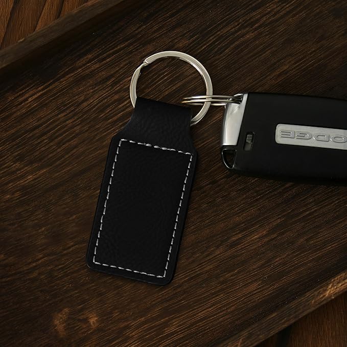 LaserGram Rectangle Keychain, Flag of South Korea, Personalized Engraving Included