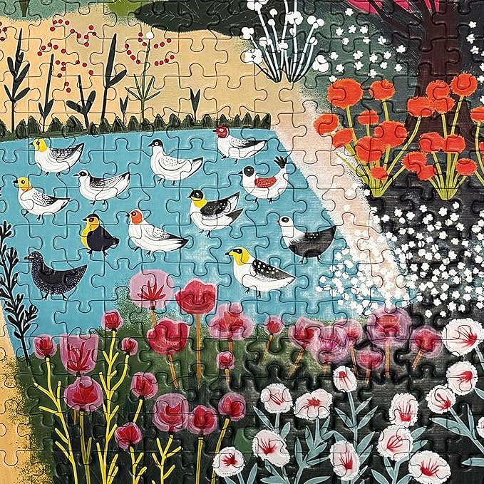 Graphinee Jigsaw Puzzles for Adults 1000 Pieces, Spring Village Life Puzzle, Colorful as Home Wall Decor for Family Challenging Games