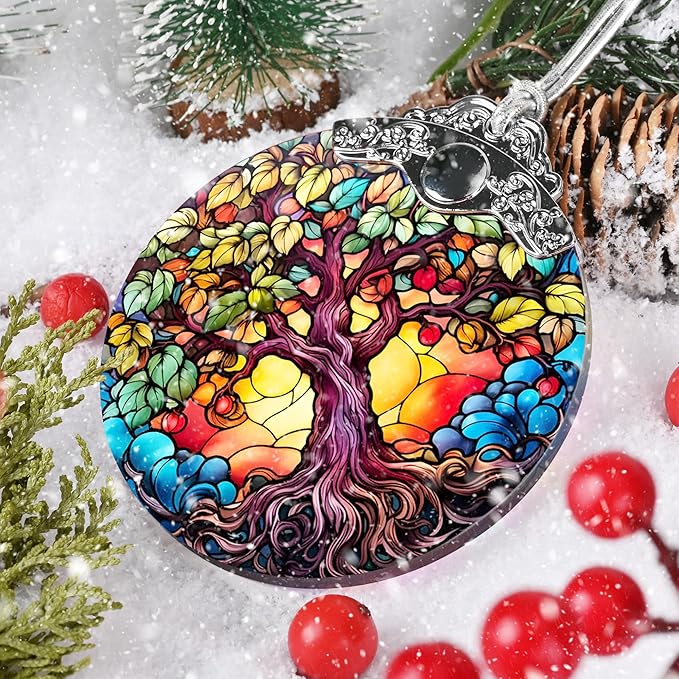 Jocidea Tree of Life Christmas Ornament - Tree Decor Gift - Holiday Keepsake - Stocking Stuffer