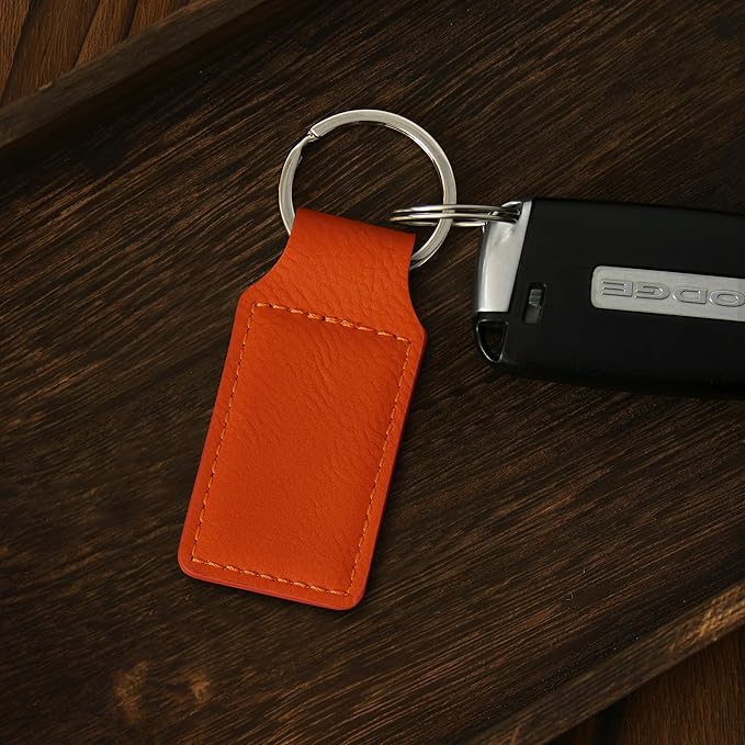 LaserGram Rectangle Keychain, Flag of South Korea, Personalized Engraving Included